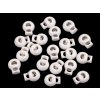 Brzdičky kulaté 15x19 mm (Balení 10 ks, Varianta 1 Off White)