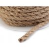 Jutová šňůra Ø6 mm kroucená (Balení 10 m, Varianta 2 režná)