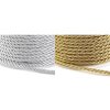 Šňůra kroucená s lurexem Ø3 mm (Balení 20 m, Varianta 2 stříbrná)
