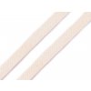 Bavlněná šňůra plochá / dutinka šíře 12 mm (Balení 1 m, Varianta REZ00 režná světlá)