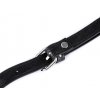 Koženkový popruh / ucho na kabelku s karabinami šíře 1,5 cm (Balení 1 ks, Varianta 1 černá nikl)
