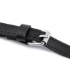 Koženkový popruh / ucho na kabelku s karabinami šíře 1,5 cm (Balení 1 ks, Varianta 1 černá nikl)