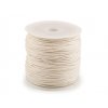 Šňůra bavlněná Ø0,8 mm voskovaná (Balení 1 ks, Varianta 1 bílá mléčná)