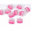 Brzdičky s dvěmi dírkami 17x19 mm (Balení 500 ks, Varianta 1 pink)