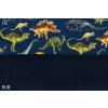 softshell zimni dinosauri na tmave modrerub