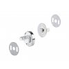 Magnetické zapínání Ø18 mm nikl (Balení 5 sada, Varianta 1 nikl)