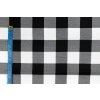 flanel cerna kostka s bilou metr