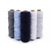 Bavlněná šňůra macrame Ø3 mm rozčesávací (Balení 50 m, Varianta 18 (35) béžová)