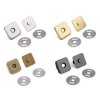 Magnetické zapínání 18x18 mm čtverec (Balení 5 sada, Varianta 2 zlatá)