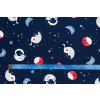 bavlneny oboulic mesic a hvezdy na tmave modre metr