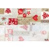 bavlna rezna vanocni patchwork bezovyrub