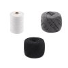 Bavlněná příze macrame Ø1,5-2 mm rozčesávací (Balení 1 ks, Varianta 4 černá)