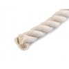 Bavlněná šňůra kroucená  Ø10 mm tuhá, macrame (Balení 1 m, Varianta 1 bílá)