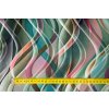 umele hedvabi silky armani duhove zelene vlnobiti metr