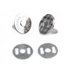 Magnetické zapínání tenké Ø18 mm (Balení 100 sada, Varianta 1 nikl)