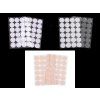 Suchý zip samolepicí kolečka Ø25 mm (Balení 1 karta, Varianta 3 transparent)