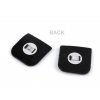 Magnetické zapínání s eko kůží 31x31 mm (Balení 1 pár, Varianta černá nikl)