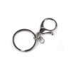 Karabina s kroužkem na klíče (Balení 10 ks, Varianta 2 černý lak)
