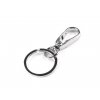Kovová karabina otočná s kroužkem na klíče (Balení 1 ks, Varianta nikl)