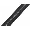 Zip kostěný No 5 designový metráž (Balení 1 m, Varianta 1 černá zlatá)