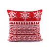 Vánoční gobelínový povlak na polštář 46x46 cm (Balení 1 ks, Varianta 4 červená vánoční hvězda)