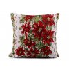 Vánoční gobelínový povlak na polštář 46x46 cm (Balení 1 ks, Varianta 4 červená vánoční hvězda)