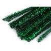 Chlupaté drátky na tvoření lurexové Ø6 mm délka 30 cm (Balení 10 ks, Varianta 2 zelená trávová)