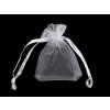 Dárkový pytlík 4,5x7 cm organza (Balení 10 ks, Varianta 1 bílá)