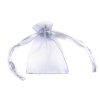 Dárkový pytlík 4,5x7 cm organza (Balení 10 ks, Varianta 1 bílá)