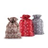 Vánoční dárkový pytlík vločky 20x30 cm (Balení 10 ks, Varianta 1 červená)