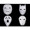 Karnevalová maska - škraboška k domalování (Balení 1 ks, Varianta 1 bílá Anonymous)