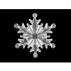 Dekorační vločky Ø10; 11 cm k zavěšení (Balení 1 ks, Varianta 2 transparent)