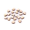 Dřevěné srdce mini k nalepení Ø10 mm (Balení 20 ks, Varianta 2 přírodní sv.)