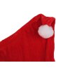 Dětská vánoční sametová čepice (Balení 6 ks, Varianta červená)