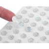 Samolepicí ozdoby na lepicím proužku AB Ø10 mm (Balení 12 karta, Varianta crystal AB)