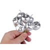 Umělá jablíčka na drátku metalická (Balení 2 ks, Varianta 1 stříbrná)