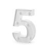 Svítící číslice k narozeninám a Novému roku (Balení 1 ks, Varianta 4 "3" bílá)