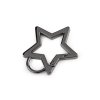 Kovová karabina hvězda průvlek 12 mm (Balení 5 ks, Varianta 1 nikl)