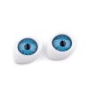 Plastové oči k nalepení 12x17mm (Balení 20 ks, Varianta 1 modrá)