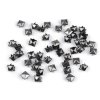 Cvočky na oblečení z nerezové oceli 7x7 mm pyramida (Balení 50 ks, Varianta 2 nikl černý)