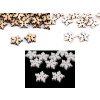 Dřevěný dekorační knoflík vločka (Balení 10 ks, Varianta 4 (18 mm) přírodní sv.)