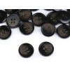 Knoflík s jemnou patinou velikost 24", 32", 36", 40" (Balení 20 ks, Varianta 2 (24") černá)