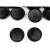 Knoflík s jemnou patinou velikost 24", 32", 36", 40" (Balení 20 ks, Varianta 2 (24") černá)