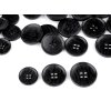 Knoflík imitace dřeva velikost 32", 40", 44" (Balení 50 ks, Varianta 2 (32") černá)