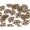 Přívěsek čtyřlístek 15x21 mm (Balení 5 ks, Varianta 1 platina s patinou)