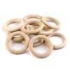 Dřevěný kroužek vnější Ø49 mm (Balení 10 ks, Varianta přírodní sv.)