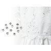 Našívací šatony / štras v pouzdře / kotlíku Ø4,3 mm (Balení 20 ks, Varianta 4 SS18 crystal platina)