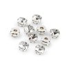 Našívací šatony / štras v pouzdře / kotlíku Ø10 mm (Balení 10 ks, Varianta Ø10 mm crystal)