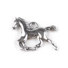 Přívěsek kovový kůň 15x18 mm (Balení 5 ks, Varianta 1 platina s patinou)