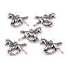 Přívěsek kovový kůň 15x18 mm (Balení 5 ks, Varianta 1 platina s patinou)